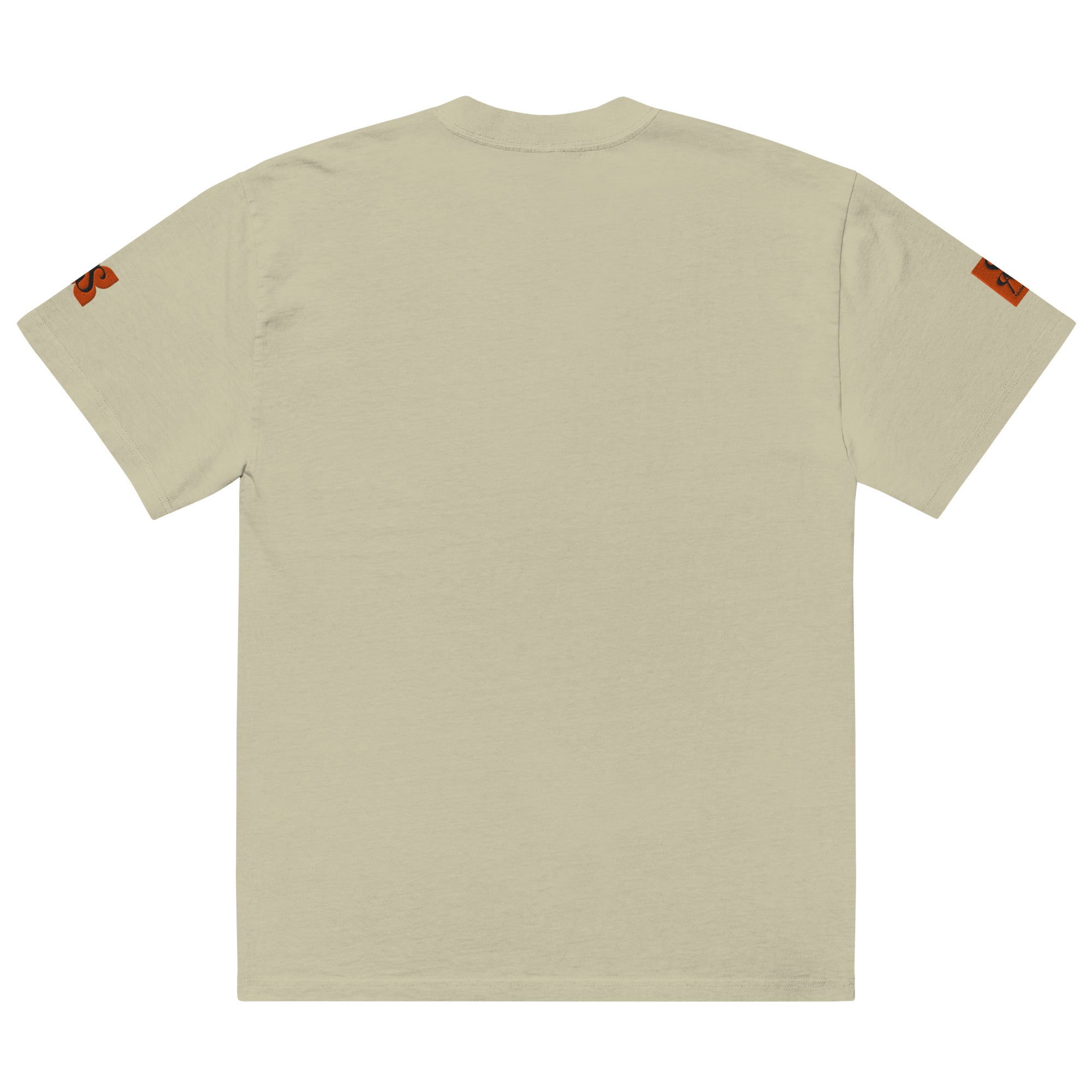 Back view of SAVANT NOIR beige designer tiger print shirt with minimal sleeve details
