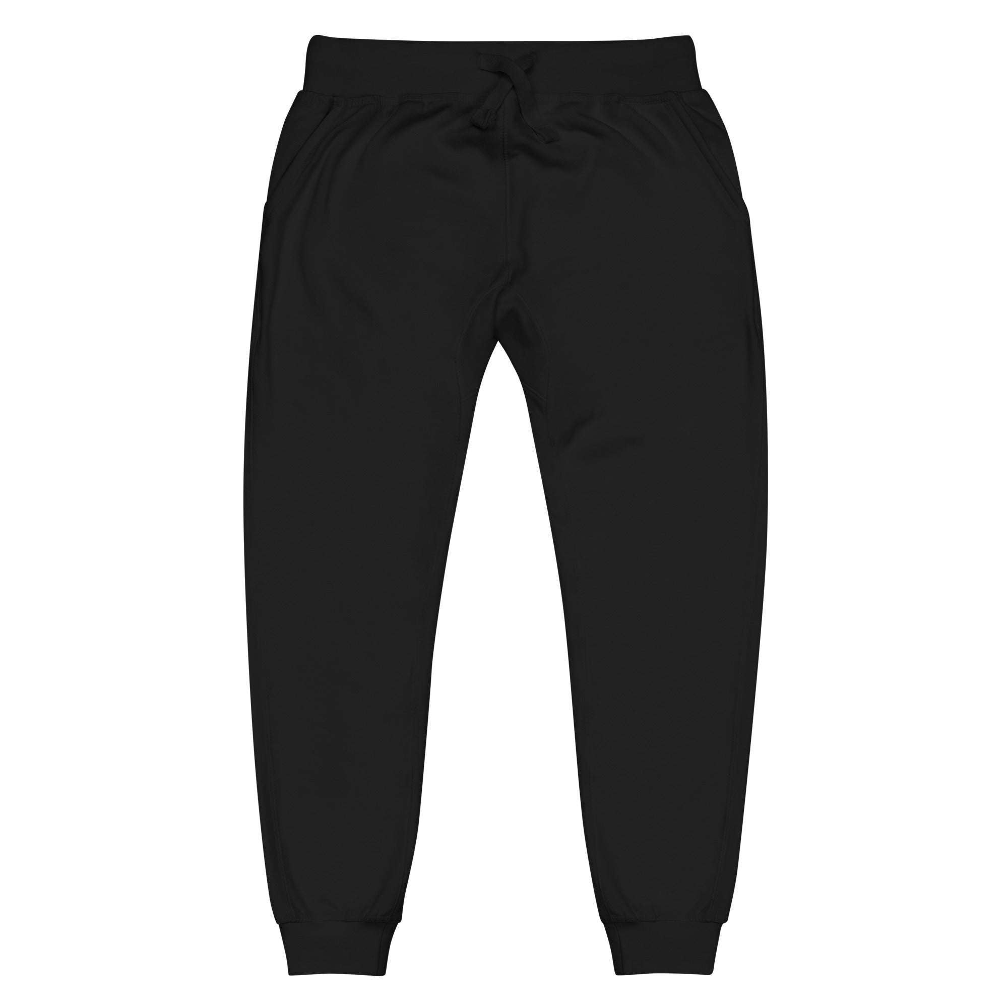 SAVANT NOIR black luxury streetwear quiet pants with drawstring waistband and cuffed ankles