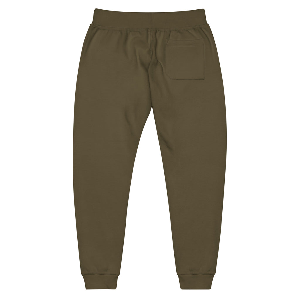 SAVANT NOIR olive green refined modern essentials pants with elastic waistband and cuffed ankles